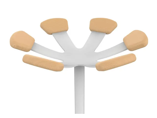 Unilux kapstok Aurora Staand Wit Beukenhout 6 haken