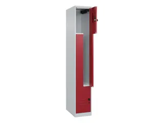 Z-garderobekast,HxBxD 1850x300x500mm,vak B 150/300mm,draaigrendel - 2