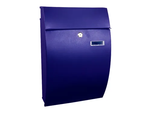 Wandbrievenbus Geronan Blauw Staal
