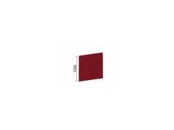geluidabsorberende scheidingswand,HxBxD 1800x1000x41mm,wand stof,rood