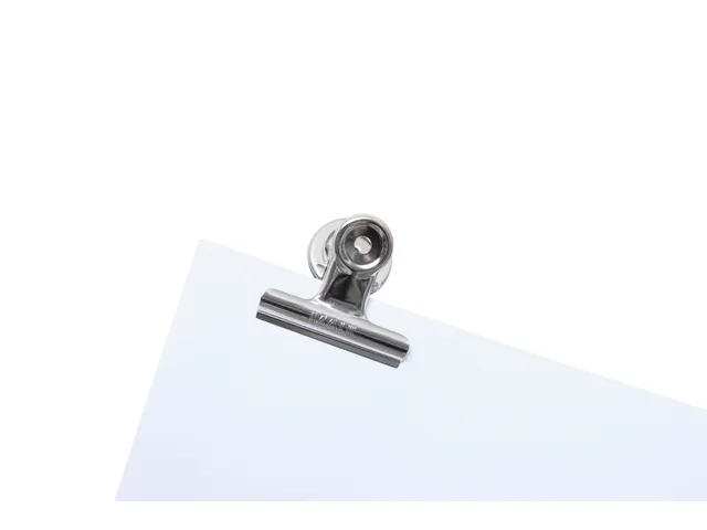 Papierklem MAUL Bulldog met magneet 52mm capaciteit 20mm zilver