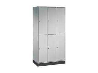 Dubbeldekse garderobekast,HxBxD 1950x920x500mm,3x2vak.,vak B 260mm - 2