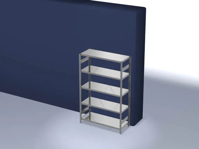 systeemstelling,grondveld,HxBxD 2000x1360x535mm,vakl. 330kg