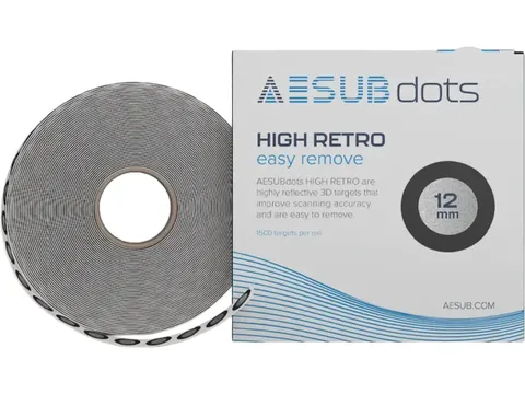 AESUBDOTS 12mm B/W EASY REMOVE (1500) referentiepunten