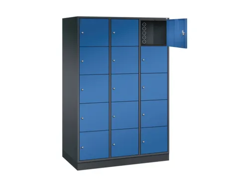 grootvolume-lockersysteem,HxBxD 1950x1220x600mm,3x5vakken,cil.-slot