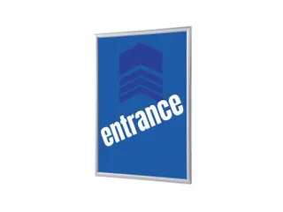 Kliklijst A1 complete set met print "ENTRANCE" Blauw - 1