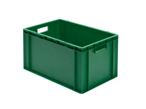 Euronorm-stapelbak 61l 320x600x400mm Wanden/bodem Gesloten Groen