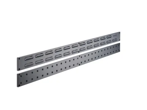 rail latéral à plaques perforées HxlxP 76 2x990x13mm acier RAL7016