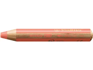 Kleurpotloden STABILO 880 woody 3 in 1 multitalent pastel rood - 3