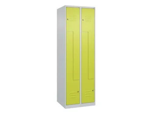Z-garderobekast,HxBxD 1850x600x500mm,vak B 150/300mm,cil.-slot