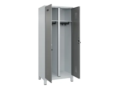 locker voor scheiding van kleding,HxBxD 1950x800x500mm,2vak