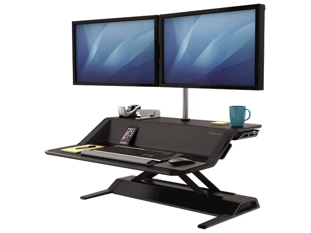 Plate-forme Assis-debout Fellowes Lotus Noir