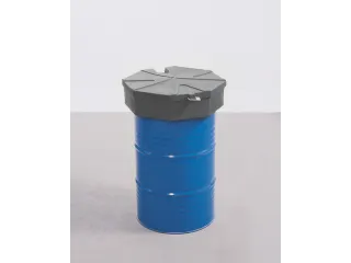 trechter,v. 200l vat,HxØ 190x690mm,m. zeef,deksel - 2