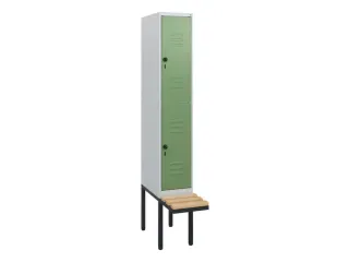 Dubbeldekse dekenkist,HxBxD 1950x300x815mm,1x2vak.,vak B 300mm - 1
