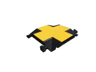 kabelbrug,kruisingselement,BxD 740x597mm,overrijd H 75mm,hard rubber - 1
