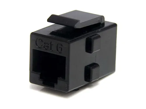 Cat6 RJ45 Contactbus Koppelstuk Netwerk - F/F Zwart