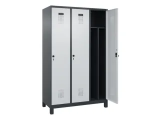 locker voor scheiding van kleding,HxBxD 1950x1200x500mm,3vak - 1