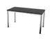 Vergadertafel Hxbxd 74x140x70cm 4-poots Verchroomd Cc-zwart