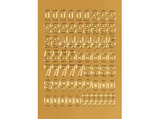 Etiket Herma 4184 12mm Getallen 0-9 Goudfolie 66 stuks - 2