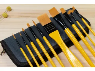 Penselen Kangaro acrylverf set van 10stuks in etui - 6