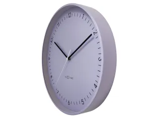 Wandklok NeXtime Berlin L 40cm lavendel aluminium - 4