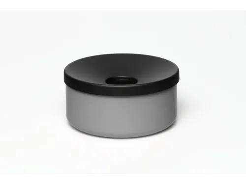 Tafelasbak H X Ø 80x 155mm Plaatstaal Zilverkleurig