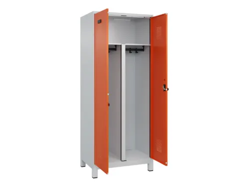 PBM-locker,HxBxD 1950x800x500mm,2vak,vak B 400mm,draaigrendel