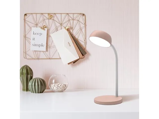 lampe de bureau Tamy, LED, rose