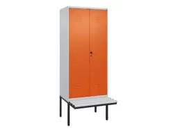 locker voor scheiding van kleding,HxBxD 2120x800x815mm,2vak