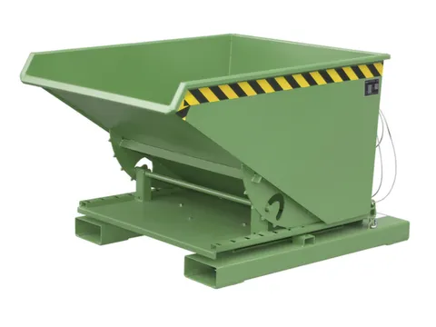 3-zijdig Kantelende Kiepbak 0.60m³ Groen 890x1010x1260mm