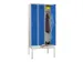 Armoire vestiaire avec banc,RAL7035,face avant RAL5010