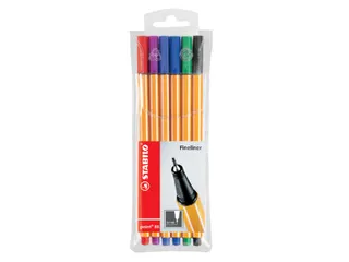Fineliner Stabilo Point 88 0.4mm 6 Stuks Assorti - 2