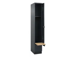 locker met bank,HxBxD 1950x300x815mm,1vak,vak B 300mm,draaigrendel