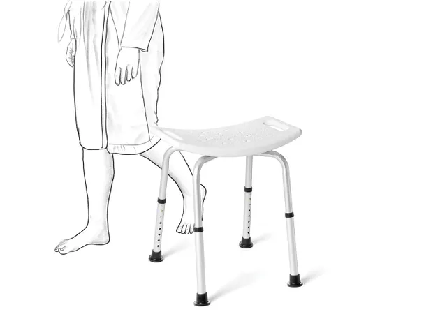 Douchestoel douchekruk voor senioren Verstelbaar 36-53cm