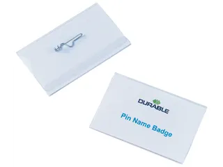 Badge Durable 8004 met speld 54x90mm - 1