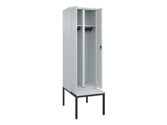 locker voor scheiding van kleding,HxBxD 2120x600x815mm,2vak