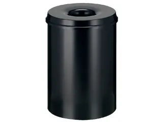 Papierbak met Vlamdover 30 liter 335mm x 47cm Zwart - 2