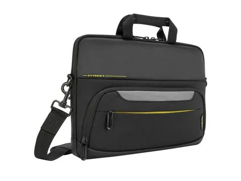 Citygear 14 Inch Slim Topload Laptoptas Zwart Polyester
