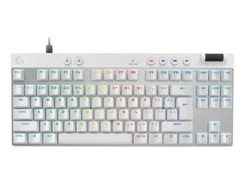 Clavier de jeu filaire USB Logitech G PRO X TKL RAPID QWERTY US blanc