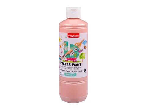 Plakkaatverf Bruynzeel fles à 500ml beige roze