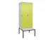 locker voor scheiding van kleding,HxBxD 2120x800x815mm,2vak