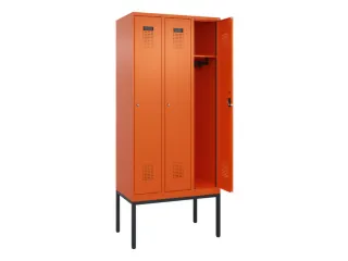 locker,HxBxD 2120x900x500mm,3vak,vak B 300mm,cil.-slot,voetonderstel - 1