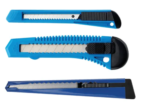 Snijmes Westcott Office 18mm met schuifsluiting blauw