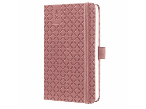 Weekagenda Flair A6 2026 (NL/FR/EN/DU) Dusty Red Hardcover