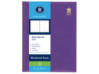 Agenda 2027 Ryam Weekplan Weekend Desk Lazio 7dagen/2pagina's assorti - 4