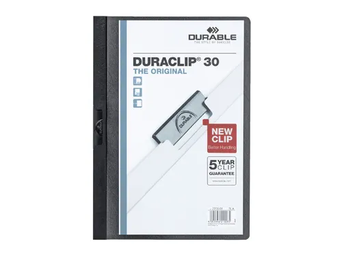 Klemmap Durable Duraclip A4 3mm 30 vellen zwart