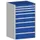 ladekast 1200x800x650mm 8laden zware lasten RAL7035 front RAL5010