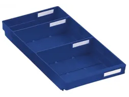 Stellingbak Extra Vlak Pp Hxbxd 65X240X400Mm Blauw