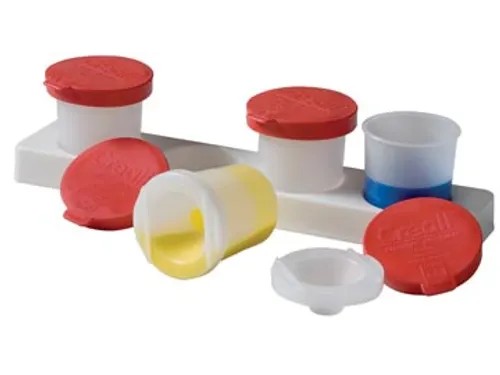 Antiknoeipot voor verf set van 4 potjes van 320 ml met rood