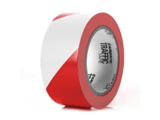 tape,standaardkleur,PVC,rood/wit,band LxB 33mx50mm - 4